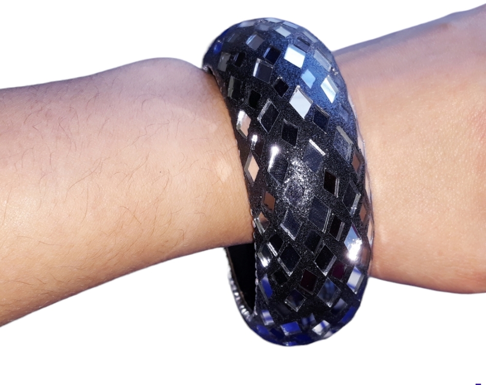 Black Mirrored Bracelet